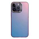 For iPhone 15 Pro Laser Gradient Color PC + TPU Phone Case(Dazzle Purple) - 1
