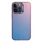 For iPhone 14 Pro Laser Gradient Color PC + TPU Phone Case(Dazzle Purple) - 1