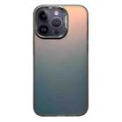 For iPhone 13 Pro Max / 12 Pro Max Laser Gradient Color PC + TPU Phone Case(Dazzle Black) - 1
