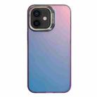 For iPhone 12 / 12 Pro Laser Gradient Color PC + TPU Phone Case(Dazzle Purple) - 1