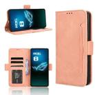 For ASUS ROG Phone 8 Pro Skin Feel Calf Texture Card Slots Leather Phone Case(Pink) - 1