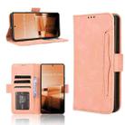 For Asus Zenfone 11 Ultra Skin Feel Calf Texture Card Slots Leather Phone Case(Pink) - 1