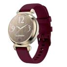 For Garmin Lily 2 Silicone Watch Band Wristband(Wine Red) - 1