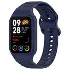 For Xiaomi Mi Band 8 Pro Solid Color Integrated TPU Watch Band(Navy Blue) - 1