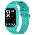 For Xiaomi Mi Band 8 Pro Solid Color Integrated TPU Watch Band(Teal) - 1