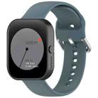 For CMF Watch Pro D395 / Watch Pro 2 22mm Solid Color Silver Buckle Silicone Watch Band, Size:L(Rock Blue) - 1