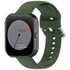 For CMF Watch Pro D395 / Watch Pro 2 22mm Solid Color Silver Buckle Silicone Watch Band, Size:S(Army Green) - 1