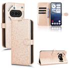 For Nothing Phone 3a Honeycomb Dot Texture Leather Phone Case(Gold) - 1