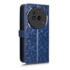 For Nothing Phone 3a Pro Honeycomb Dot Texture Leather Phone Case(Blue) - 3
