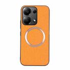 For Xiaomi Redmi Note 13 Pro 4G CD Magsafe Magnetic Cloth Texture Phone Case(Orange) - 1