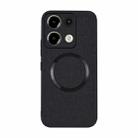 For Xiaomi Redmi Note 13 Pro 5G CD Magsafe Magnetic Cloth Texture Phone Case(Black) - 1
