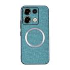 For Xiaomi Redmi Note 13 Pro 5G CD Magsafe Magnetic Cloth Texture Phone Case(Light Green) - 1