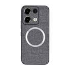 For Xiaomi Redmi Note 13 Pro 5G CD Magsafe Magnetic Cloth Texture Phone Case(Grey) - 1