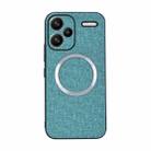 For Xiaomi Redmi Note 13 Pro+ CD Magsafe Magnetic Cloth Texture Phone Case(Light Green) - 1