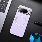 For Google Pixel 9 Pro CD Magsafe Magnetic Litchi Texture Phone Case(Purple) - 1