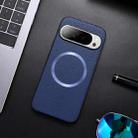 For Google Pixel 9 Pro CD Magsafe Magnetic Litchi Texture Phone Case(Blue) - 1