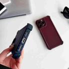 For iPhone 13 Carbon Fiber Four Corners Shockproof TPU Phone Case(Dark Blue) - 3