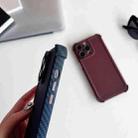 For iPhone 13 Carbon Fiber Four Corners Shockproof TPU Phone Case(Dark Blue) - 4