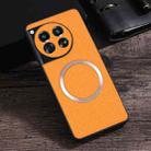 For OnePlus 12 CD Magsafe Magnetic Cloth Texture Phone Case(Orange) - 1