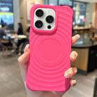 For iPhone 15 Pro Max Ring Texture TPU Phone Case(Rose Red) - 1