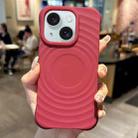 For iPhone 15 Plus Ring Texture TPU Phone Case(Red) - 1