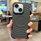 For iPhone 15 Ring Texture TPU Phone Case(Black) - 1