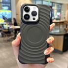 For iPhone 14 Pro Max Ring Texture TPU Phone Case(Black) - 1