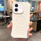 For iPhone 12 Ring Texture TPU Phone Case(White) - 1