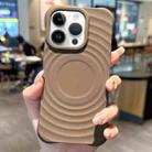 For iPhone 12 Pro Max Ring Texture TPU Phone Case(Khaki) - 1