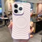 For iPhone 11 Pro Max Ring Texture TPU Phone Case(Light Purple) - 1