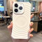 For iPhone 11 Pro Max Ring Texture TPU Phone Case(White) - 1