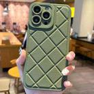 For iPhone 15 Pro Max Lambskin Texture Matte TPU Phone Case(Green) - 1