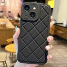 For iPhone 15 Plus Lambskin Texture Matte TPU Phone Case(Black) - 1