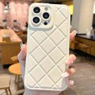 For iPhone 14 Pro Lambskin Texture Matte TPU Phone Case(White) - 1