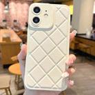 For iPhone 12 Lambskin Texture Matte TPU Phone Case(White) - 1