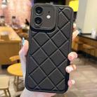 For iPhone 12 Lambskin Texture Matte TPU Phone Case(Black) - 1