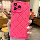 For iPhone 11 Pro Lambskin Texture Matte TPU Phone Case(Rose Red) - 1