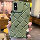 For iPhone XS / X Lambskin Texture Matte TPU Phone Case(Green) - 1