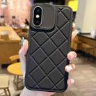 For iPhone XS / X Lambskin Texture Matte TPU Phone Case(Black) - 1