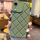 For iPhone XR Lambskin Texture Matte TPU Phone Case(Green) - 1