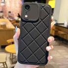 For iPhone XR Lambskin Texture Matte TPU Phone Case(Black) - 1
