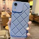 For iPhone XR Lambskin Texture Matte TPU Phone Case(Blue) - 1