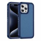 For iPhone 15 Pro Max Guard Frosted Double Layer Phone Case(Royal Blue) - 1