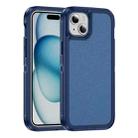 For iPhone 15 Plus Guard Frosted Double Layer Phone Case(Royal Blue) - 1