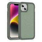 For iPhone 14 Guard Frosted Double Layer Phone Case(Green) - 1