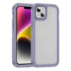 For iPhone 14 Guard Frosted Double Layer Phone Case(Light Purple) - 1