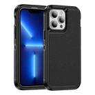 For iPhone 13 Pro Max Guard Frosted Double Layer Phone Case(Black) - 1