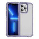 For iPhone 13 Pro Max Guard Life Waterproof Frosted Phone Case(Light Purple) - 1