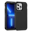 For iPhone 13 Pro Guard Frosted Double Layer Phone Case(Black) - 1