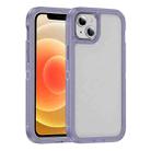 For iPhone 12 Guard Frosted Double Layer Phone Case(Light Purple) - 1